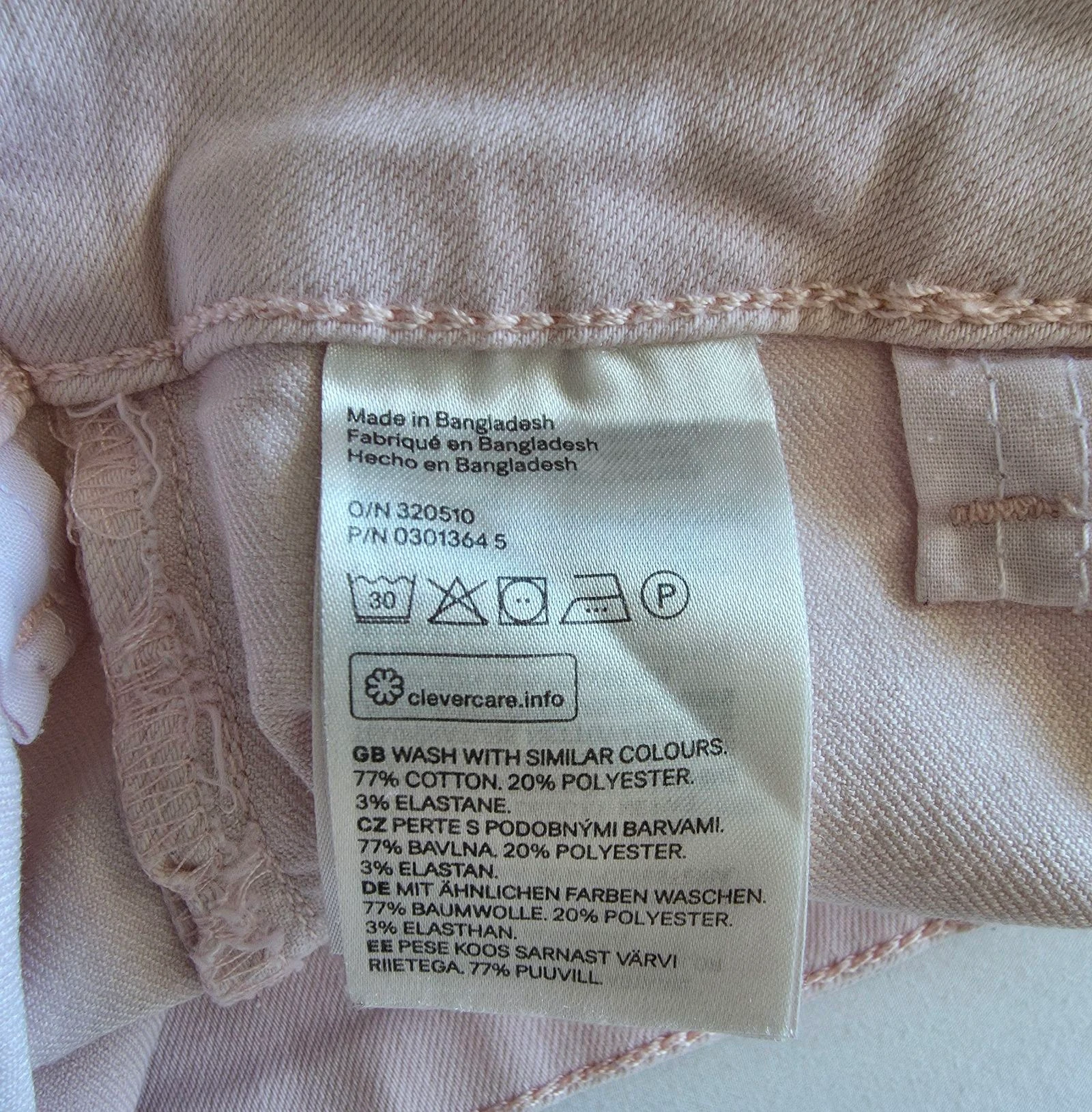 Short em jeans rosa claro 36 S Divided H&M short cintura alta com pregas – photo 5